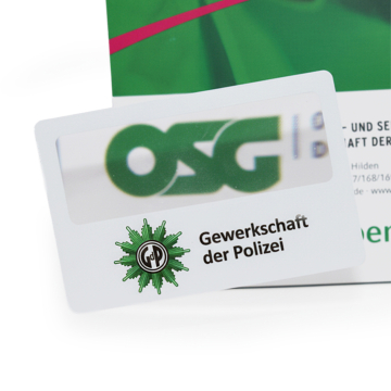 Lupe im Scheckkartenformat