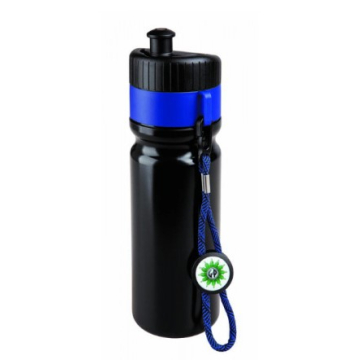 Sportflasche schwarz/blau