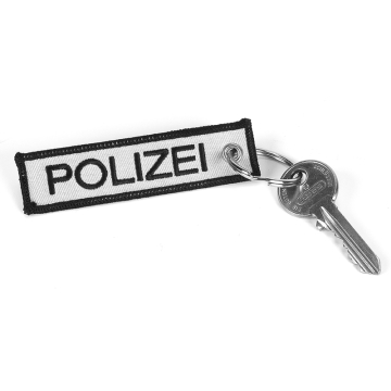 Kurzes Schlüsselband "Polizei"