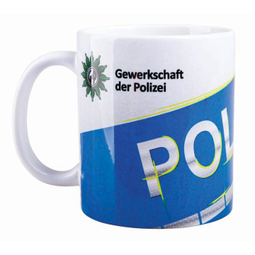 Kaffeebecher Polizei